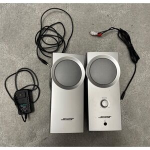 Bose‎ Computer Speakers MediaMate Silver Tested Working Multimedia Audio